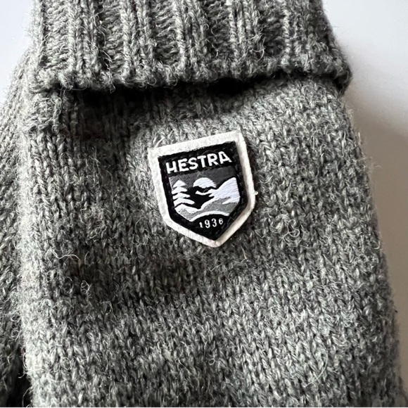 HESTRA MENS BASIC WOOL GLOVES GREY SIZE 11 L/XL NWOT - Picture 4 of 8